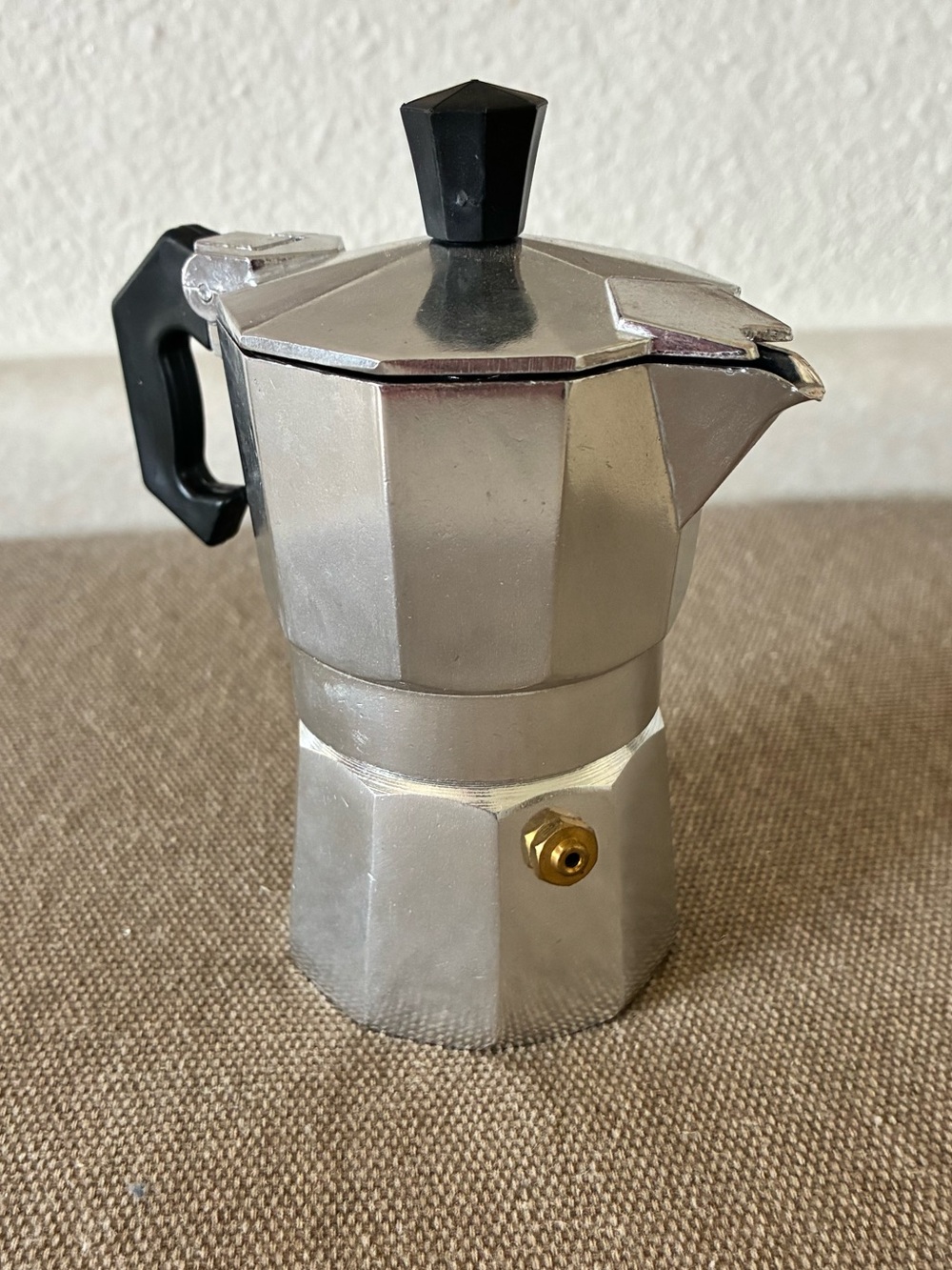 Classic Mini Moka Pot Stovetop Espresso Maker - Silver/Black